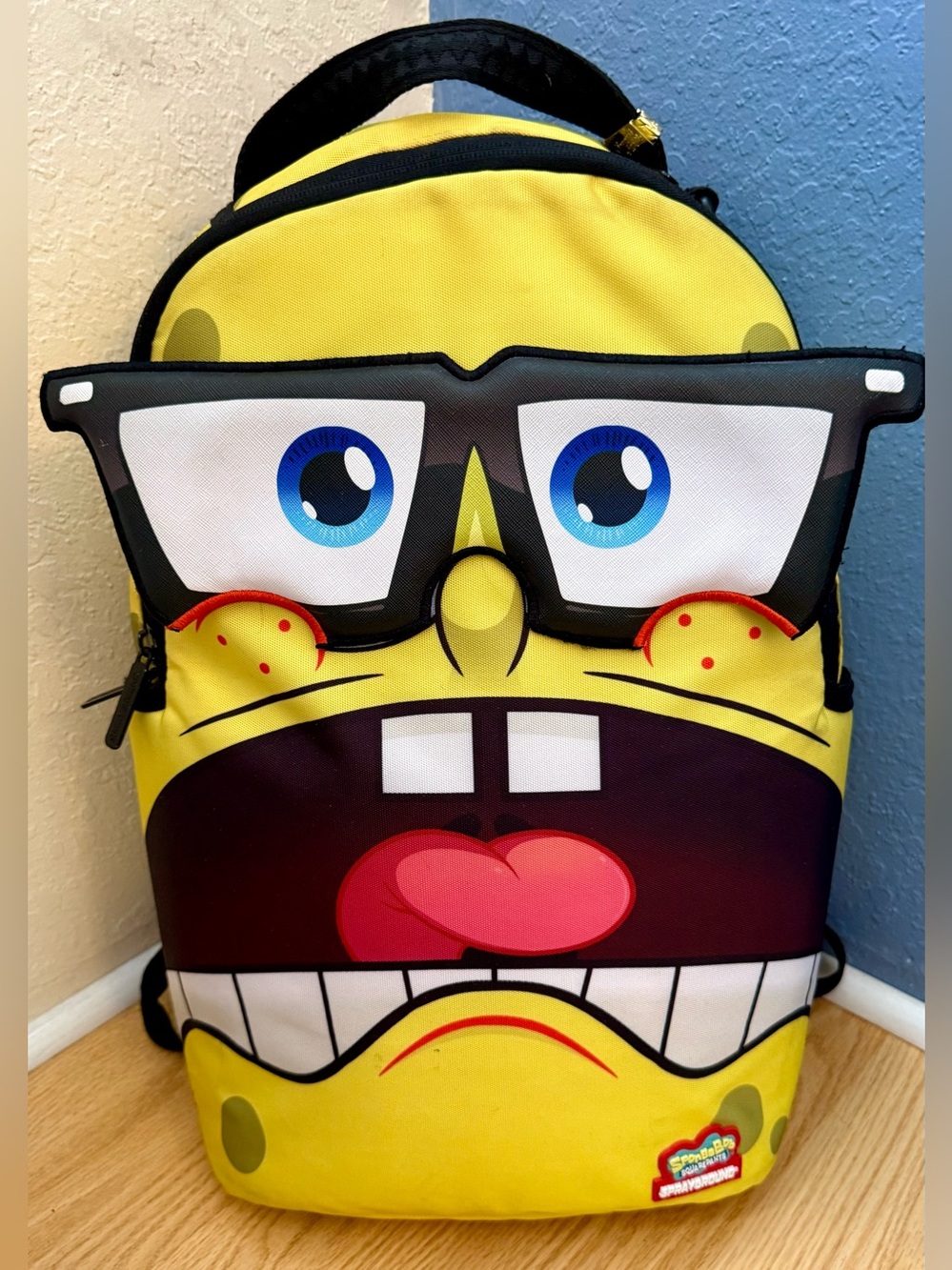 Sprayground SpongeBob Eye Pop Backpack Limited Edition Removable Eyes Rare Large